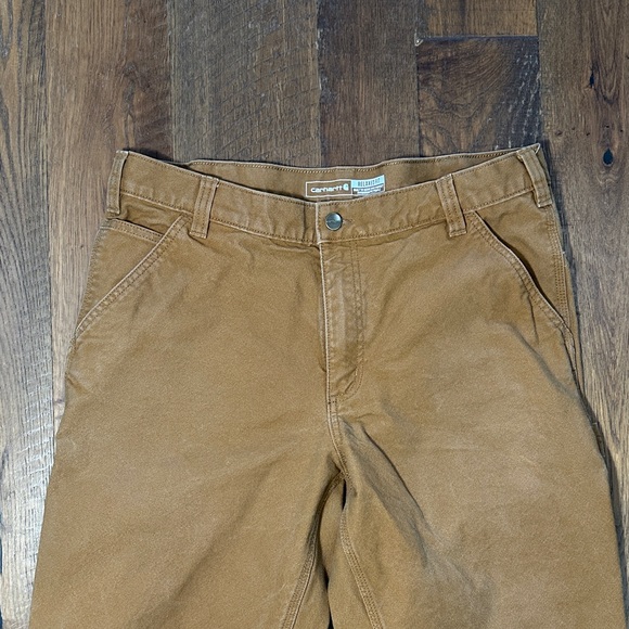 Carhartt Men's Brown Work Pants - Picture 3 of 8